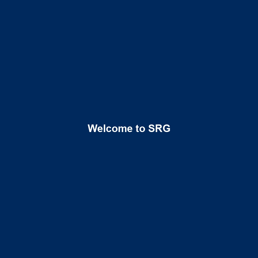 Welcome to SRG